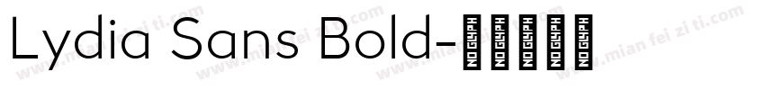 Lydia Sans Bold字体转换